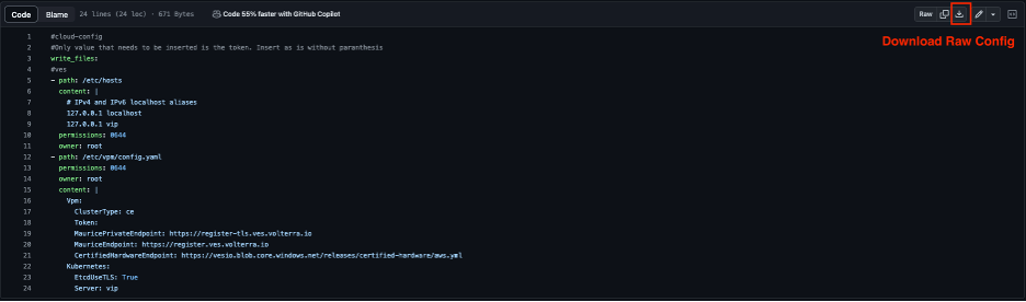 Figure: Raw YAML File