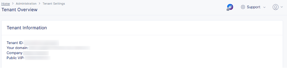 Figure: Default VIP Listed